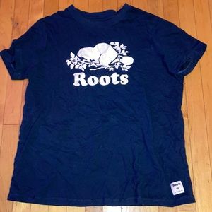 Roots dark blue t shirt